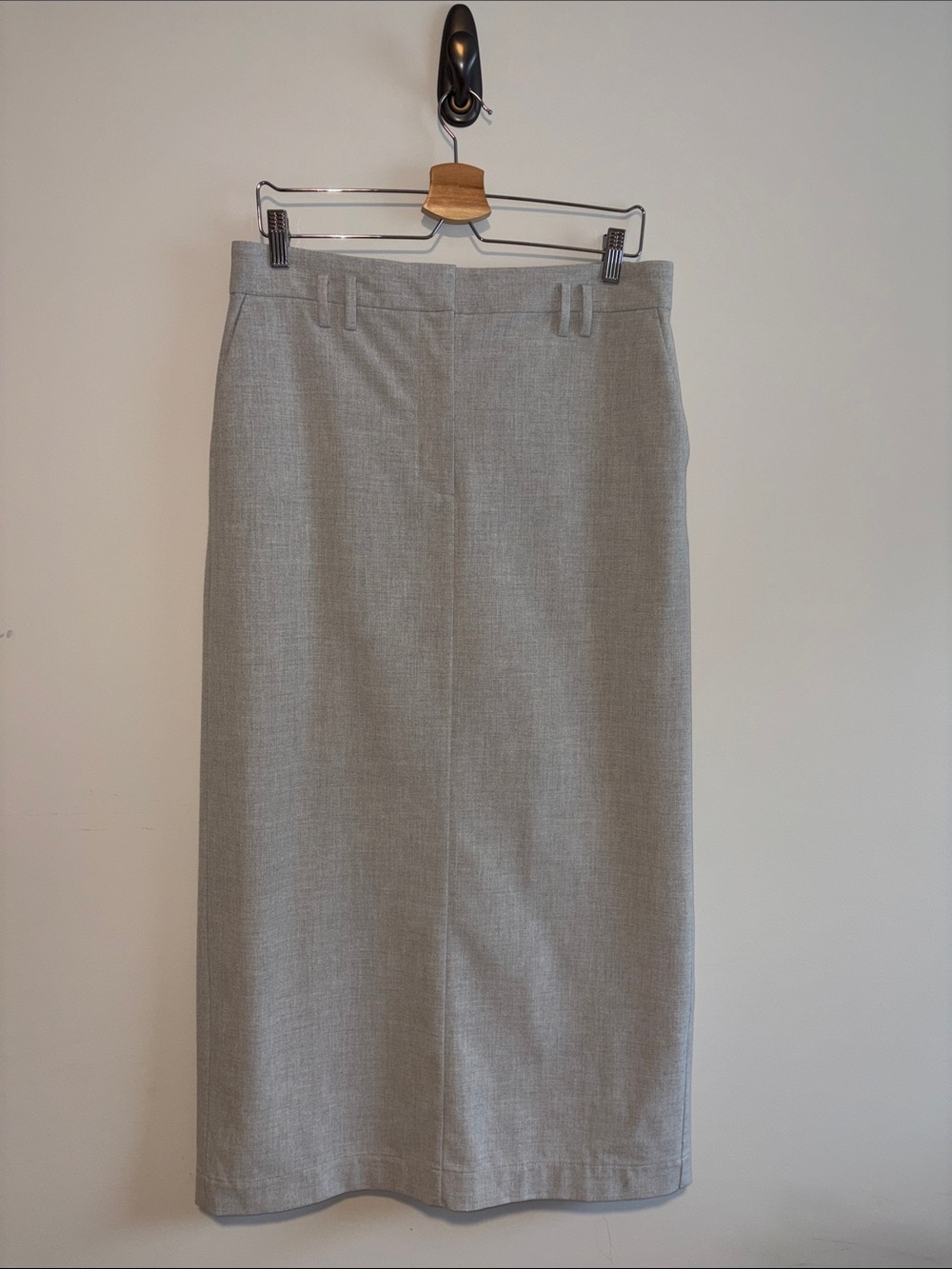 LOFT Light Gray Pencil Skirt